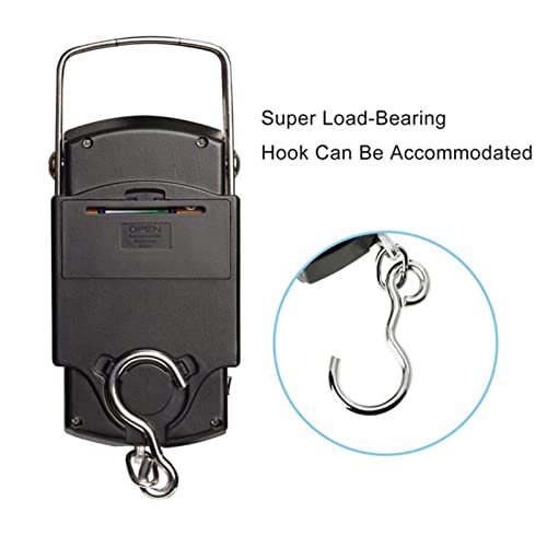 Joyzan Digital Fish Scale, Hanging Weighing Scale Multi Units Kg Oz Lb Jin | Luggage Backlit LCD Pocket 110lb Portable Hook Measuring Tape Electronic Balance Men Home Outdoor Farm Gifts Hunting