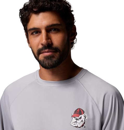 Columbia Men's Collegiate Terminal Tackle Long Sleeve Shirt - color: Uga - Columbia Grey, size: Small