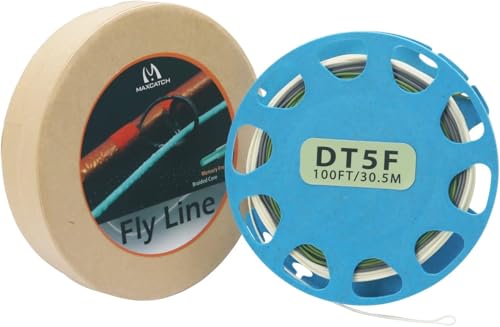 Maxcatch Troutlite Double Taper Floating Fly Line, 90ft, DT3F-DT6F, Easy Casting, with Two Welded Loops - size: DT4F-90FT