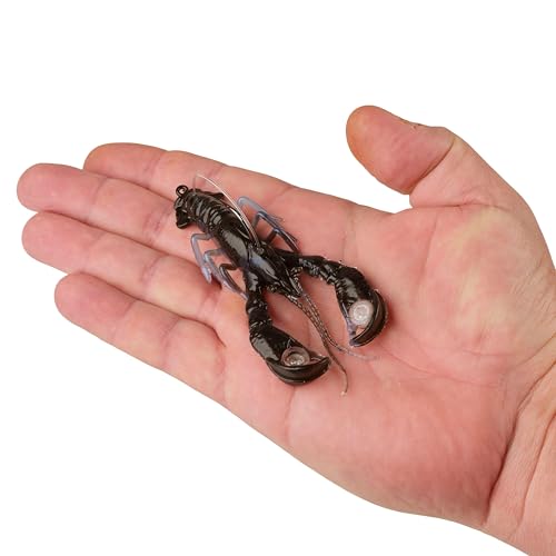 Berkley PowerBait Clatter Craw Fishing Soft Bait - color: Black/Blue
