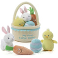 GUND Baby My First Easter Basket 5-Piece Plush Playset with Rattle, Squeaker & Crinkle Plush Toys, Sensory Toy for Babies & Newborns, 9” - style: My 1st Easter Basket
