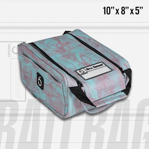6th Sense – Bait Bag – Soft Plastic Storage Bag – Holds 15 to 20 Packs – Tackle Organizer – Clear Label Window - color: Inshore - Gray