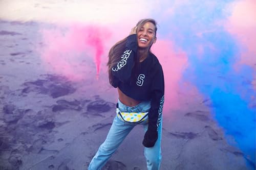 Vibe Festival Gear Rave Fanny Pack for Women Men – Festival, 4 Pockets, Adjustable Strap, Cute Waist Bag, Crossbody Belt Bag, Hiking, Running, Cycling - color: Pineapple, size: Fits Most