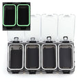 Tackle Box Organizer - 4PC Small Boxes with Magnetic & Waterproof Tackle Trays, Luminous Tackle Storage System, Portable Customizable Compartments for Fishing Gear Organization On-the-Go (Anglers)