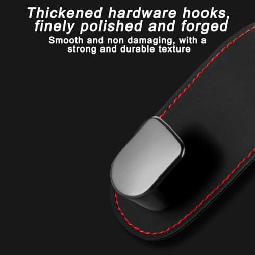 Mandark Car Co-Pilot Glovebox Hooks, Anti-Scratch Auto Co-Pilot Glove Box Hanger, Vehicle Interior Storage Organizer for Handbags Purses Coats, Universal for RV, SUV, Truck (Black/Double Hooks) - color: Black-2