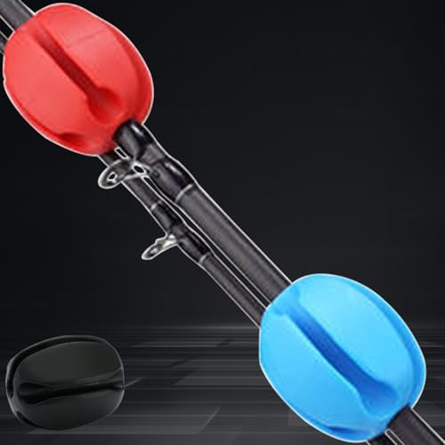 3 Pcs Fishing Rod Bundler Holder, Fishing Rod Storage Rack, 5 Holes Fishing Rod Hook Keeper, Portable Fishing Rod Fixed Ball Fishing Accessories for Fishing