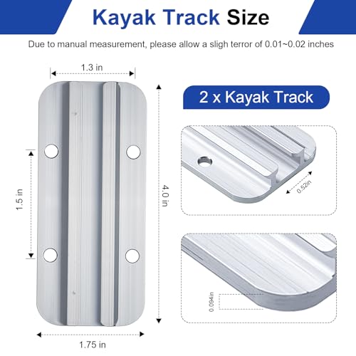 Kayak Track Kayak Rail Accessories Mount - size: 4 In