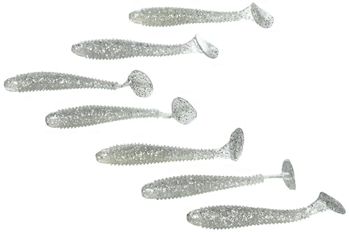Strike King Rage Swimmer Soft Bait - color: 475 - Carolina Chrome, size: 4.75"