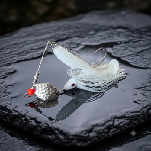 Predator Spinner Bait Swim Bait, Powder Coated Head, Silicone Skirt, premimum swimbait