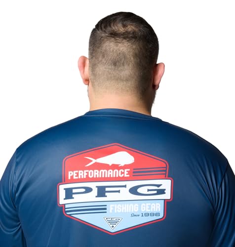 Columbia Terminal Tackle PFG High Side Long Sleeve - color: Collegiate Navy/Pfg High Side Dorado, size: X-Small