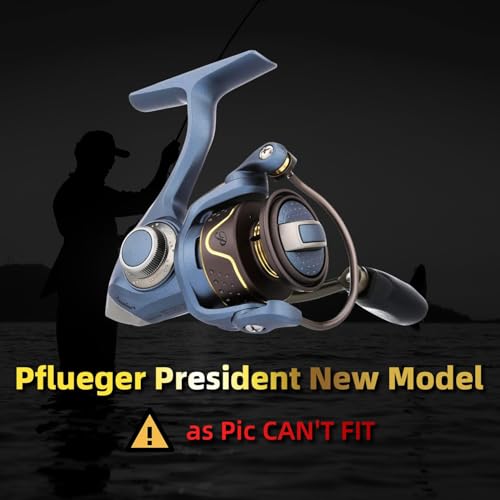 GOMEXUS Power Handle for Pflueger President Spinning Reel Crank (Not for President Lock Type) - color: For President 25 30