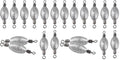 Hitefu Fish Weight Sinkers, Inline Weights Lead Fishing Weights Trolling Sinkers, Egg Sinkers for Bottom Fishing (3/8, 1/2, 3/4oz) - size: 1/2oz (Pack of 2)