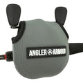 Angler Armour Baitcast Reel Cover | Baitcaster Sleeve | Fishing Reel Pouch | Low Profile Baitcasting Reel Protector | Neoprene Reel Case | 50 100 200 Series Baitcast Covers - color: Titanium Gray