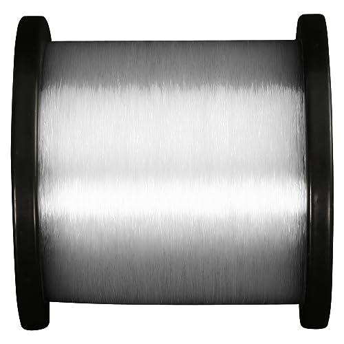Force Monofilament Fishing Line, Heavy Duty Strong Mono Fishing Wire, Clear Nylon Leader Line - color: ICE Clear, size: 0.38mm/20lb/300yd
