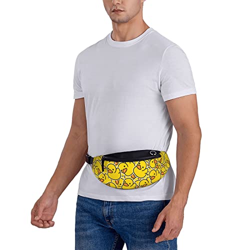 Cute Rubber Ducky Fanny Pack Crossbody Waist Bag Pack for Men Women. Belt Bag for Travel Walking Running Hiking Fishing. - color: Cute Rubber Ducky