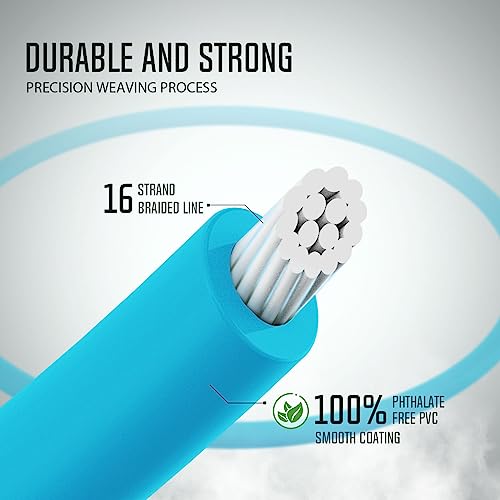 Piscifun Sword Fly Fishing Line with Welded Loop, Weight Forward Floating Fly Line, Available in WF1, WF2, WF3, WF4, WF5, WF6, WF7, WF8, WF9, and WF10 Weights, in Lengths of 90 and 100 Feet - color: Sky Blue, size: WF-5F 100FT