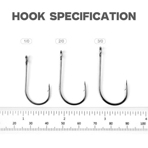 50pcs Trailer Fishing Hooks for Short Strikes – 1/0, 2/0, 3/0 with Beads - Pair with Spinnerbait, Flipping Jig, Jig Head etc. - size: 3/0 - 50Pack