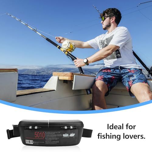 Fishing Tackle Box, Portable Fishing Lures Box Waist Pack Adjustable Belt Fishing Tackle Storage Kit for Lures Baits Hook