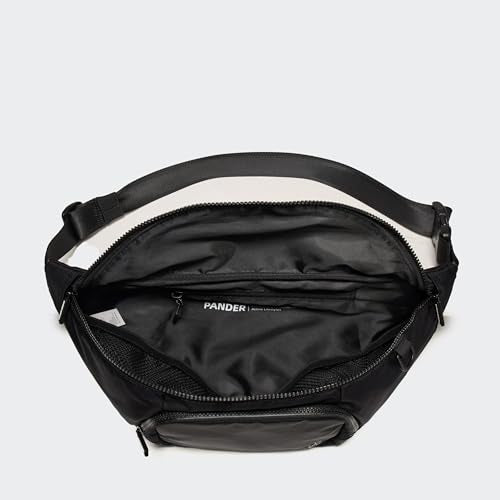 Pander Everywhere Belt Bag Crossbody Fanny Pack with Mesh Pockets and Adjustable Strap, 6L / Black - color: Black, size: 6L (104cm Strap)