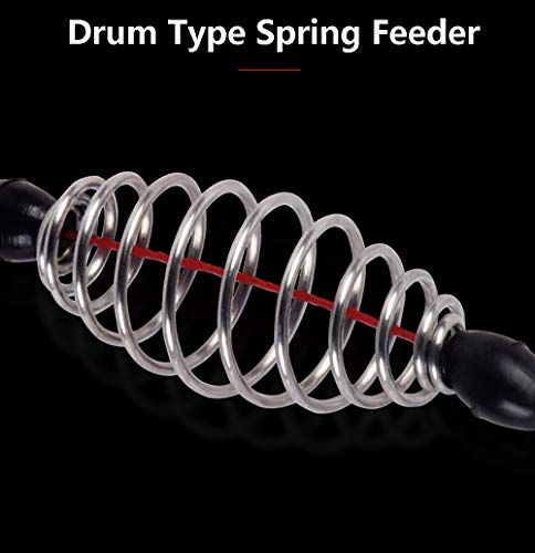 Dyxssm Trap Fishing Hooks Carp Fishing Baits Hook Lure with Fishing Spring Carp Feeder (Pack of 4) - size: 15#