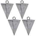 Pyramid Sinkers Fishing Weights Saltwater Pyramid Weights for Surf Fishing Gear Tackle 1oz 2oz 3oz 4oz 5oz 6oz 8oz - style: 4 Ounce, 4 Pack