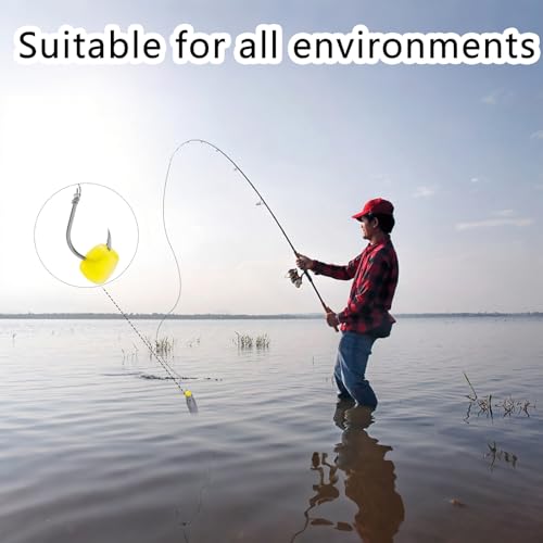 100 Pcs Carp Bait Lure Set Artificial Boilies Fishing Bait with Fake Corn Lures Equipment High Attraction Carp Fishing Baits for Freshwater Fishing