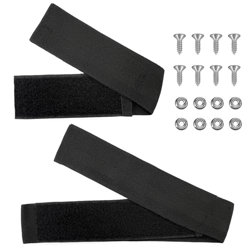 showingo 12760-7 Fishing Rod Straps Rod Straps For Boat Deck Boat Deck Rod Holder Set with 10-Inch Handle Strap and 6-Inch Rod Tip Strap