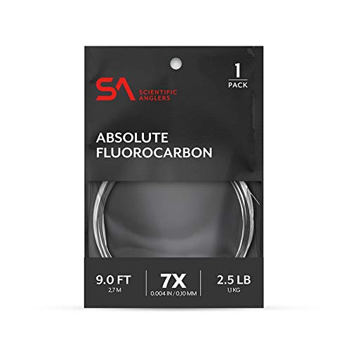 Scientific Anglers Absolute Fluorocarbon Leader - size: 9ft - 7X