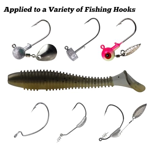 Paddle Tail Swimbaits, 2.5 inch/3inch Soft Lures Fishing Trout Crappie Bass for Freshwater and Saltwater 75PCS/60PCS - color: Gold Brown, size: 2.5 inch, 75 PCs