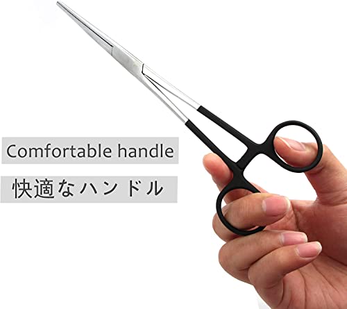 Straight Fishing Forceps Stainless Steel Unhooking Hook Removing Pliers - color: 6.5" Straight