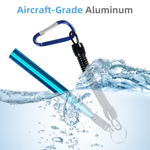 Wacky Rig Tool Kit – Aluminum Wacky Worm Tool + 310 O-Rings, for 4"-7" Fishing Worm Lures， Quick-Rig Wacky Rig O-Ring System for Bass Fishing Soft Plastics