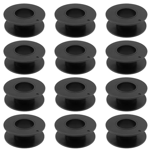 Xhziy 55mm Plastic Spool Empty Plastic Spool Chain Spool Suitable for Winding All Kinds of Rope 12pcs
