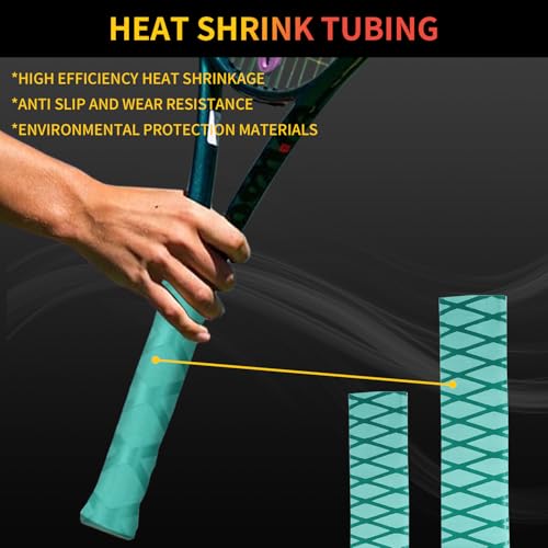 Heat Shrink tubing, Long 3.2 ft, Big Size 15-45mm, Insulation Non-Slip Waterproof (Green, 45mm) - color: Green, size: 45