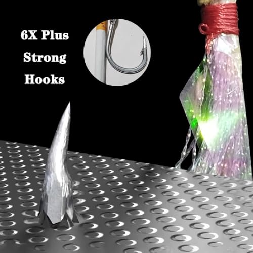 4 Pairs Fishing Double Barbed Jig Hook Kevlar Line 6X Extra Strong Slow Fast Jigging Assist Saltwater Hooks Jigs Lure Circle Hook 4/0