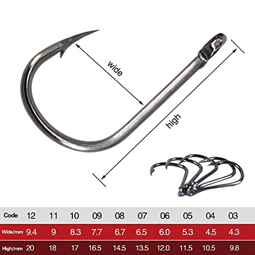 Joyiii Small Fishing Hooks with Mono Line,Super Strong Sharp Fishing Hook on Nylon Fishing Line Fishing Accessories for Baits - size: 10#(11-14lb)