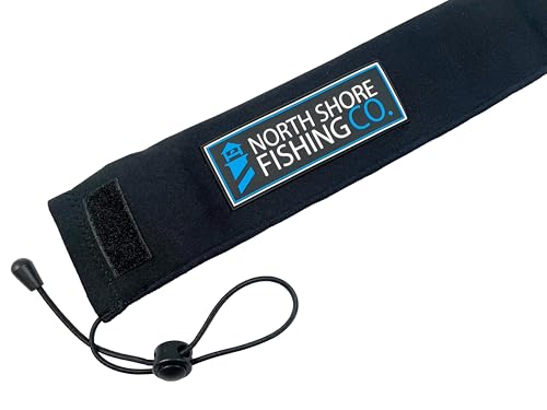Premium Neoprene Fishing Rod Sleeve – Floating, Puncture Resistant, Labeled Protective Sock for Casting, Spinning, Trolling Fishing Rods - color: Black, size: 60", style: Spinning