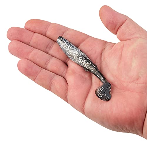 Berkley Gulp! Paddleshad Fishing Soft Bait - color: Black Silver, size: 4"