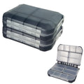 2PC-Aventik Fishing Tackle Box Utility Boxes Plastic Case Storage Organizer Box Fishing Tackle Storage (HOOK BOX-0701B) - style: HOOK BOX-0701B