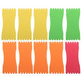 10Pcs Fishing Line Board Spools Sponge Wrapped Wire Winding Boards with 5 Slots Lightweight Quick Dry for Organizing Fishing Hooks Leaders 4.72X1.96X0.23In
