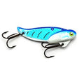(2 Pack) - Blitz Lures Fishing Lures Metal VIB Hard Spinner Blade Baits for Bass Walleyes Trout Fishing Spoons - Blitz Blades Made in USA Zinc - color: BLUE PRIZM, size: 1/4OZ