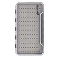 Waterproof Fly Fishing Boxes Super Slim Transparent Fishing Tackle Storage Easy Grip Foams Multi Magnetic Compartments Fishing Tackle Storage Trays 7.36"X4.02"X0.63"(Grey-H046LB) - color: Grey-LB
