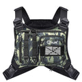 CVLIFE Outdoor Chest Bag for Men, Tactical Chest Pack, Adjustable Running Vest Bag, Lightweight Anti-theft EDC Rig for Hiking - color: Auriclash