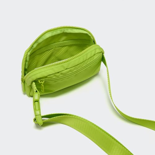 Pander Two Way Zipper Fanny Pack Nylon Everywhere Belt Bag for Women, Water Repellent Waist Packs, Crossbody Bags with Adjustable Strap(Grape Green). - color: Grape Green