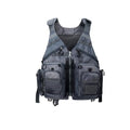 Obcursco Fly Fishing Vest for Men and Women with Breathable Mesh, Trout Fishing Gear, for Outdoors Stream Fishing - color: Grey