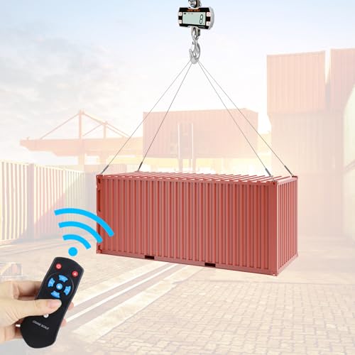 Hyindoor 2000kg 4400lb Crane Scale, 2 Ton Digital Hanging Scale with Remote, Industrial Heavy Duty Electronic Crane Scale - size: 2000kg/4400lb