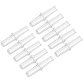 uxcell Aquarium Air Valve Connector Plastic Inline Tubing Straight Valves for 4mm Fish Tank Pond Air Line 20pcs