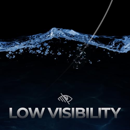 KastKing Fluorokote 100% Fluorocarbon Coated Fishing Line, Fluorocarbon Leader, Extreme Clarity,Fast Sinking,Shock Resistant, High Abrasion Resistance - size: 17LB(300Yard)