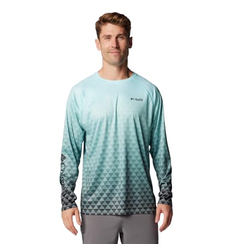 Columbia Men's Super Terminal Tackle PFG Super Fade II - color: Gulf Stream Triangle Fade/Black Pfg Tri, size: X-Small