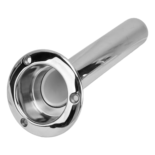 2 in 1 Boat Fishing Rod Cup Holder, Stainless Steel Fishing Rod Holder for Boats, Outrigger Cup Holder for Fishing Rod Holder, 0 Degree/15 Degree/30 Degree - size: 30 Degrees