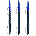 Delong Lures Fishing Lures, Made in America, Pre-Rigged Weedless Bass Lures for Fishing, Segemented Soft Platisc Fishing Bait, Fishing Worm Lure, Fishing Tackle Kit - color: Black/Blue
